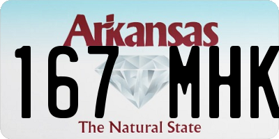 AR license plate 167MHK