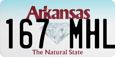 AR license plate 167MHL
