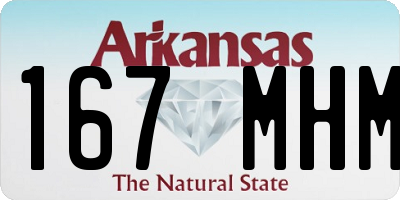 AR license plate 167MHM