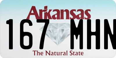 AR license plate 167MHN