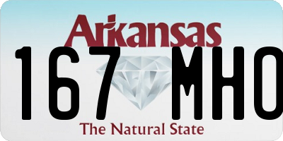 AR license plate 167MHO