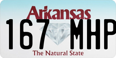 AR license plate 167MHP