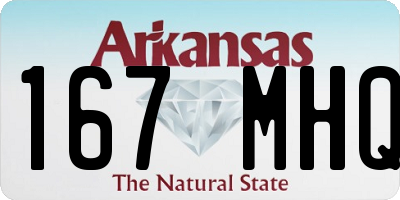 AR license plate 167MHQ
