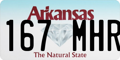 AR license plate 167MHR