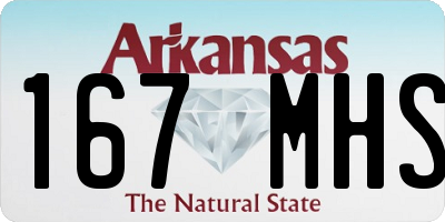 AR license plate 167MHS