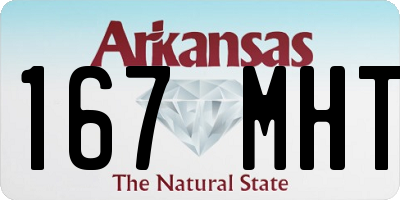 AR license plate 167MHT