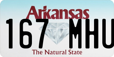 AR license plate 167MHU