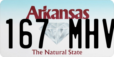 AR license plate 167MHV