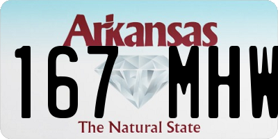 AR license plate 167MHW