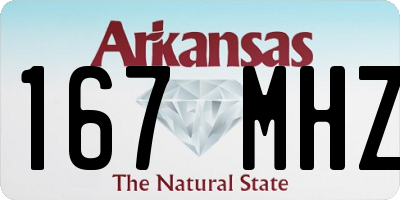 AR license plate 167MHZ