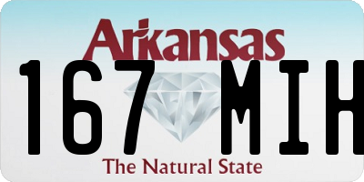 AR license plate 167MIH