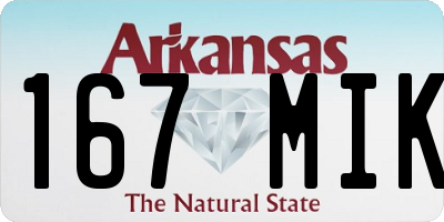 AR license plate 167MIK