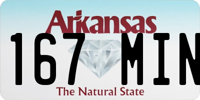 AR license plate 167MIN