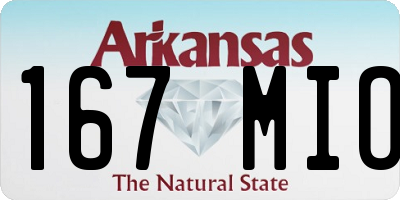 AR license plate 167MIO