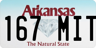 AR license plate 167MIT