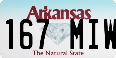 AR license plate 167MIW