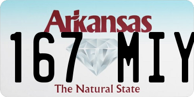 AR license plate 167MIY