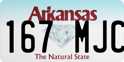 AR license plate 167MJC