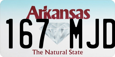 AR license plate 167MJD