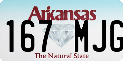 AR license plate 167MJG