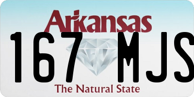 AR license plate 167MJS