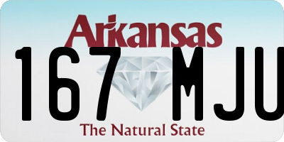 AR license plate 167MJU