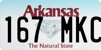 AR license plate 167MKC