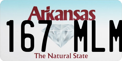 AR license plate 167MLM