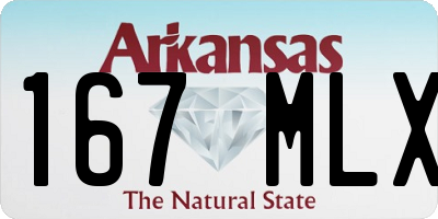 AR license plate 167MLX