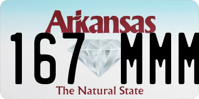 AR license plate 167MMM