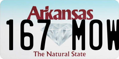 AR license plate 167MOW