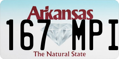 AR license plate 167MPI