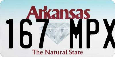 AR license plate 167MPX
