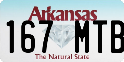 AR license plate 167MTB