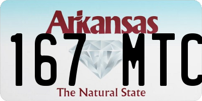 AR license plate 167MTC