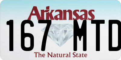 AR license plate 167MTD