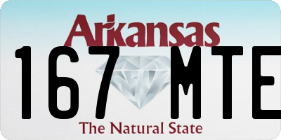 AR license plate 167MTE