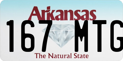 AR license plate 167MTG