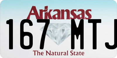 AR license plate 167MTJ