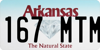 AR license plate 167MTM