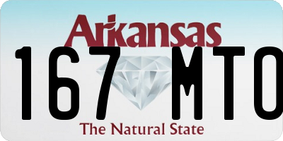 AR license plate 167MTO