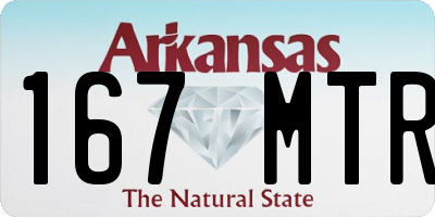 AR license plate 167MTR