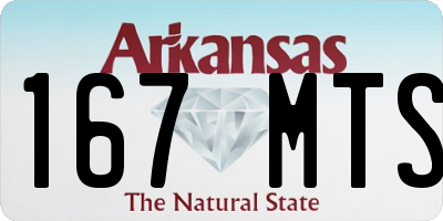 AR license plate 167MTS