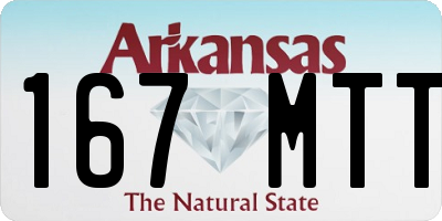 AR license plate 167MTT