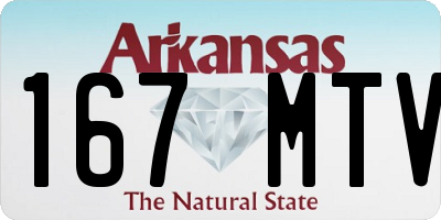 AR license plate 167MTV