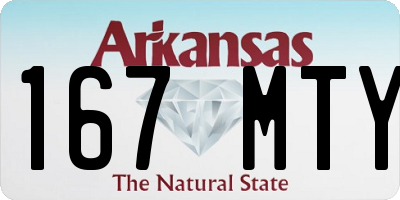 AR license plate 167MTY