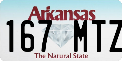 AR license plate 167MTZ