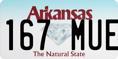 AR license plate 167MUE