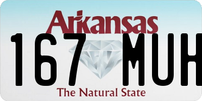 AR license plate 167MUH