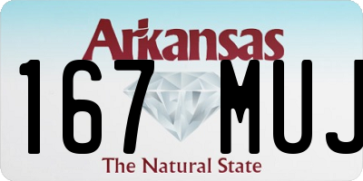 AR license plate 167MUJ